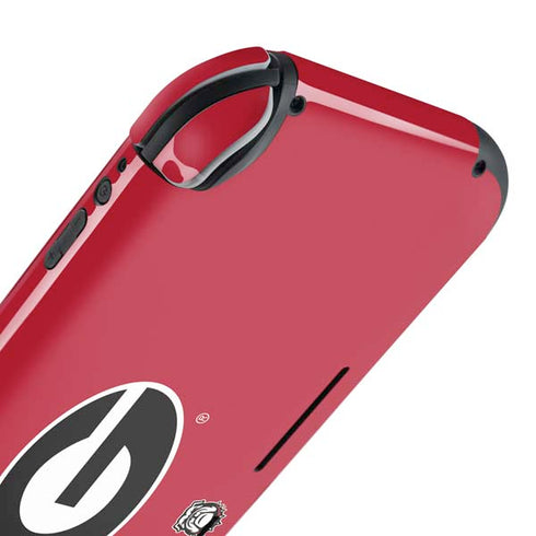 University of Georgia Logo Red Nintendo Switch Lite Skin